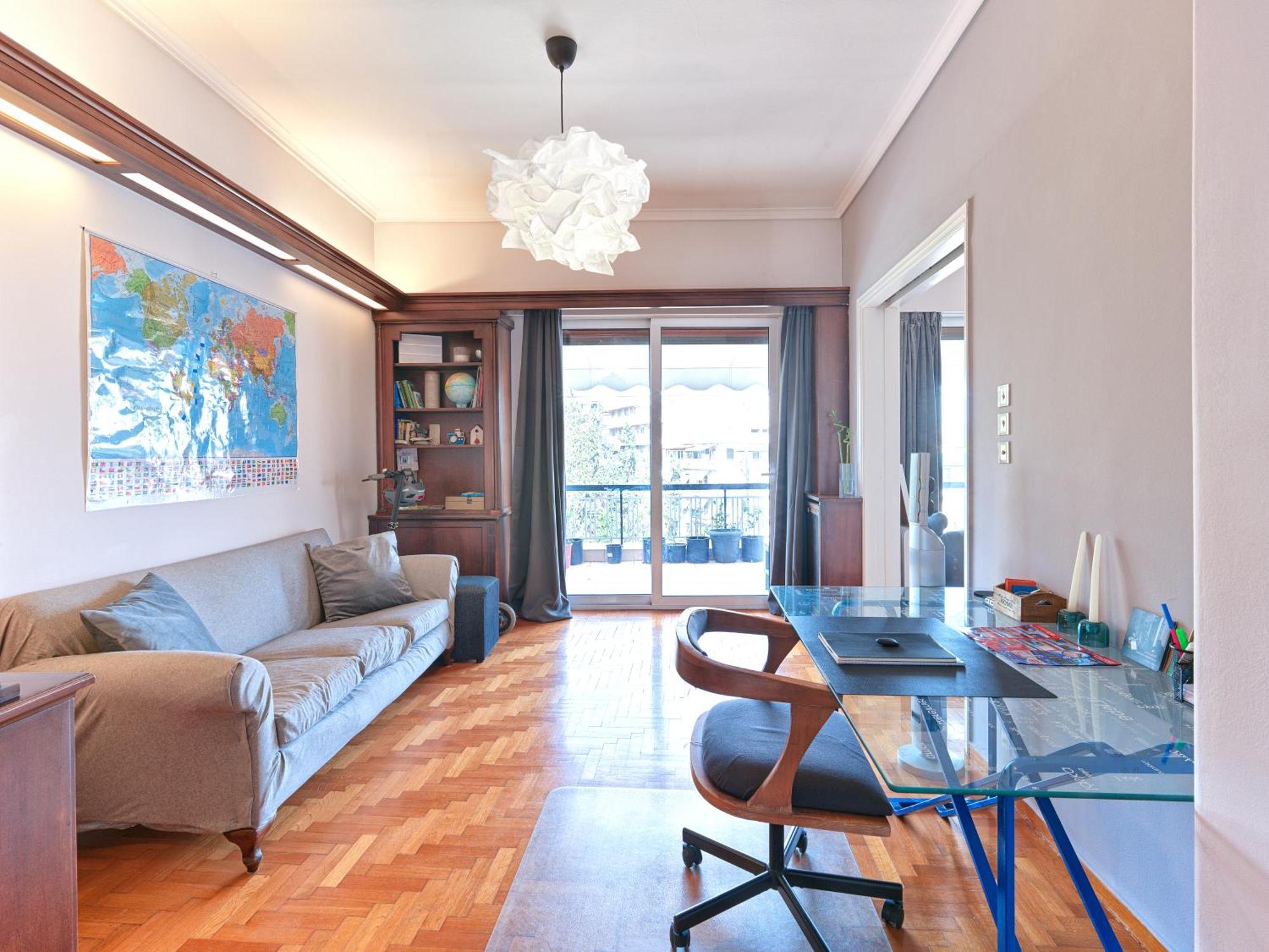 Central Pagrati Apartment With Park View Balcony - Opp Pangrati Grove Athene Buitenkant foto